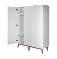 ARMOIRE 3 PORTES TRENDY BLANC