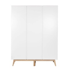 ARMOIRE 3 PORTES TRENDY BLANC