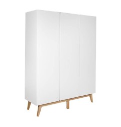 ARMOIRE 3 PORTES TRENDY BLANC