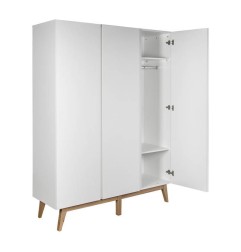 ARMOIRE 3 PORTES TRENDY BLANC
