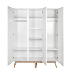 ARMOIRE 3 PORTES TRENDY BLANC