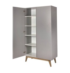 ARMOIRE 2 PORTES TRENDY GRIFFIN GREY