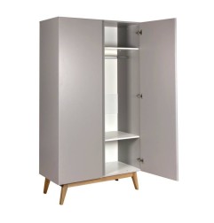 ARMOIRE 2 PORTES TRENDY GRIFFIN GREY