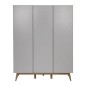 ARMOIRE 3 PORTES TRENDY GRIFFIN GREY