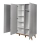 ARMOIRE 3 PORTES TRENDY GRIFFIN GREY