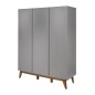ARMOIRE 3 PORTES TRENDY GRIFFIN GREY
