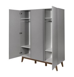 ARMOIRE 3 PORTES TRENDY GRIFFIN GREY
