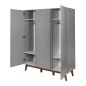 ARMOIRE 3 PORTES TRENDY GRIFFIN GREY