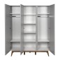 ARMOIRE 3 PORTES TRENDY GRIFFIN GREY