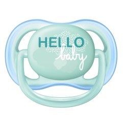 2 - SUCETTES ULTRA AEREES - 0/6 MOIS - BLEU - DECOR ETOILE