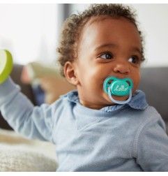 2 - SUCETTES ULTRA AEREES TENDANCE - 6/18 MOIS - VERT/BLEU