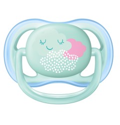 2 - SUCETTES ULTRA AEREES - 0/6 MOIS - ROSE/VERT