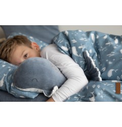 PELUCHE GRANDE BALEINE OCEAN BLUE