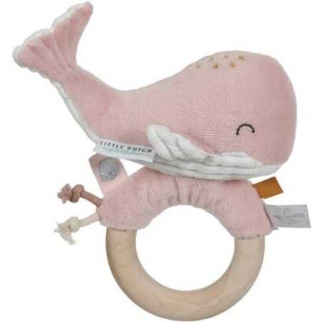 HOCHET ANNEAU BALEINE OCEAN PINK