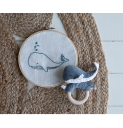 HOCHET ANNEAU BALEINE OCEAN BLUE