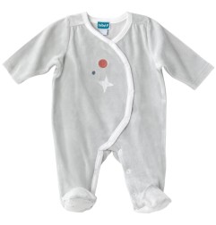 DORS BIEN VELOURS OUV. DEVANT 1 MOIS GAIA GRIS