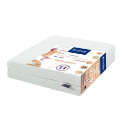 MATELAS PLIANT 2 PARTIES FIBRES DEHOUSSABLE