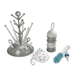 COFFRET NAISSANCE EGOUTTOIR BAVOIR BOITE DOSEUSE GOUPILLON