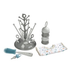 COFFRET NAISSANCE EGOUTTOIR BAVOIR BOITE DOSEUSE GOUPILLON