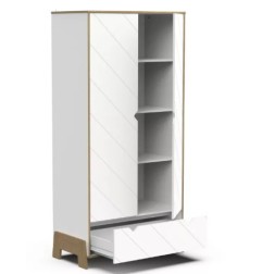 ARMOIRE 2 PORTES + 1 TIROIR ALBIZIA