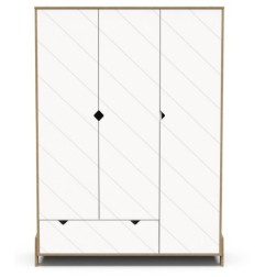 ARMOIRE 3 PORTES + 1 TIROIR ALBIZIA