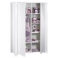 ARMOIRE 2 PORTES AVEC MONTANTS LOFT BLANC