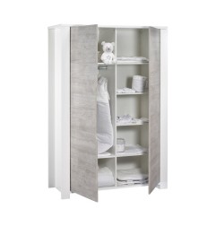 ARMOIRE 2 PORTES AVEC MONTANTS LOFT BOIS