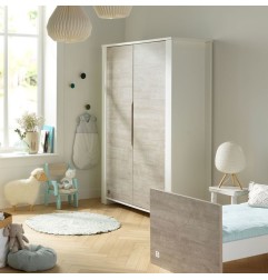 ARMOIRE 2 PORTES AVEC MONTANTS LOFT BOIS