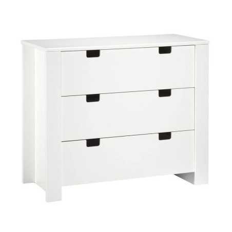 COMMODE 3 TIROIRS CITYBLANC