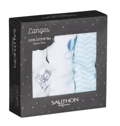 LANGES 70X70CM LOT DE 3 NEW