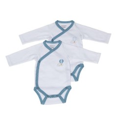 BODIES BLANC/BLEU LOT DE 2 NEW