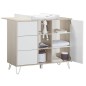 COMMODE 1 PORTE 3 TIROIRS ET 3 NICHES HAPPY
