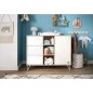 COMMODE 1 PORTE 3 TIROIRS ET 3 NICHES HAPPY