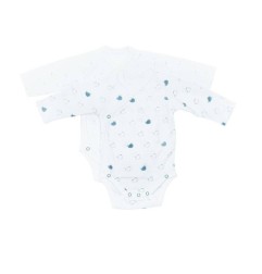 BODIES BLANC/BLEU LOT DE 2 TAILLE 1 MOIS BLUE BALE