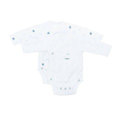 BODIES BLANC/BLEU LOT DE 2 TAILLE 1 MOIS BLUE BALE