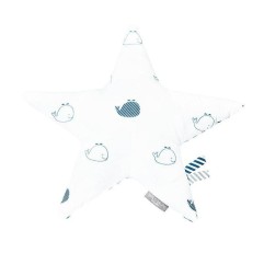 COUSSIN ETOILE BLUE BALEINE