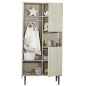 ARMOIRE 1 GDE ET 2 PETITES PORTES NICHE PIED OPALI