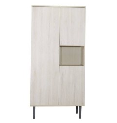 ARMOIRE 1 GDE ET 2 PETITES PORTES NICHE PIED OPALI