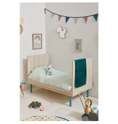 LITTLE BIG BED 140X70 OPALINE BLEU