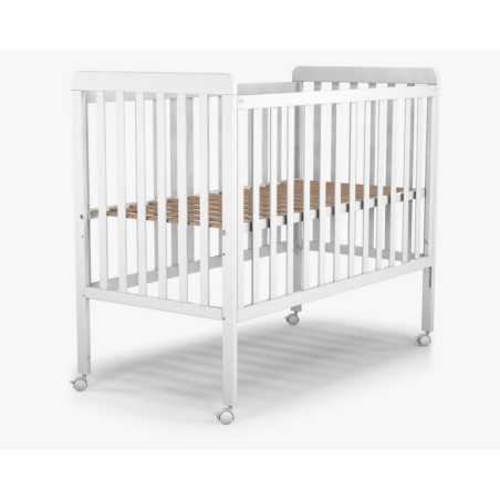 LIT 60X120 CM SLEEPY AVEC BARRIERE COULISSANTE BLANC