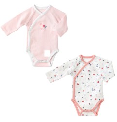 LOT DE 2 BODIES NAISSANCE BRIN DE CAUSETTE