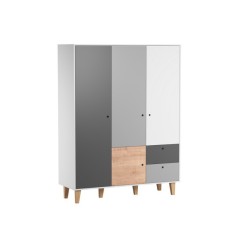 ARMOIRE 3 PORTES OAK BOIS CONCEPT