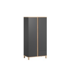 ARMOIRE 2 PORTES ALTITUDE GRAPHITE BOIS