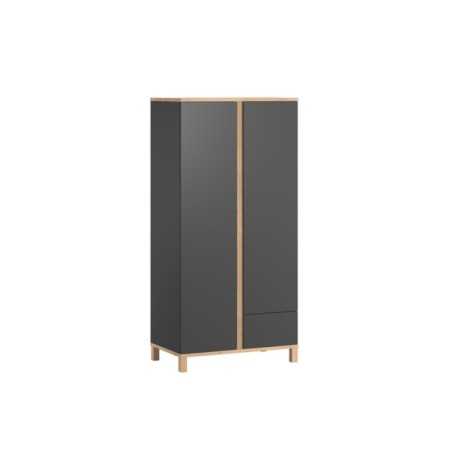 ARMOIRE 2 PORTES ALTITUDE GRAPHITE BOIS