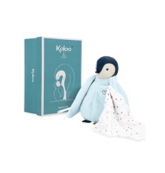 PELUCHE A BISOUS MANCHOT BLEU