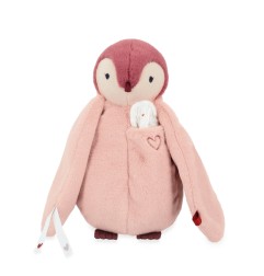 PELUCHE A BISOUS MANCHOT ROSE