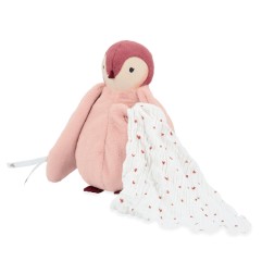 PELUCHE A BISOUS MANCHOT ROSE