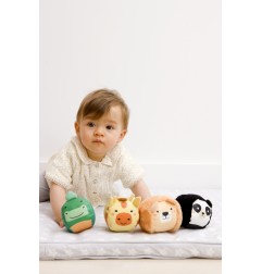 LES DOOBALLS - SET DE 4 BALLES DOUDOUS JUNGLE