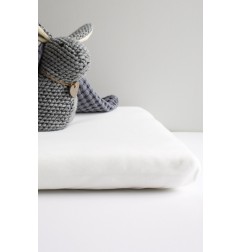 DRAP HOUSSE - BERCEAU/LANDAU BLANC