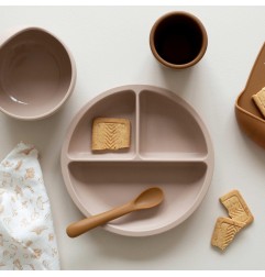 COFFRET REPAS 4PCS SILICONE - SABLE ET CARAMEL